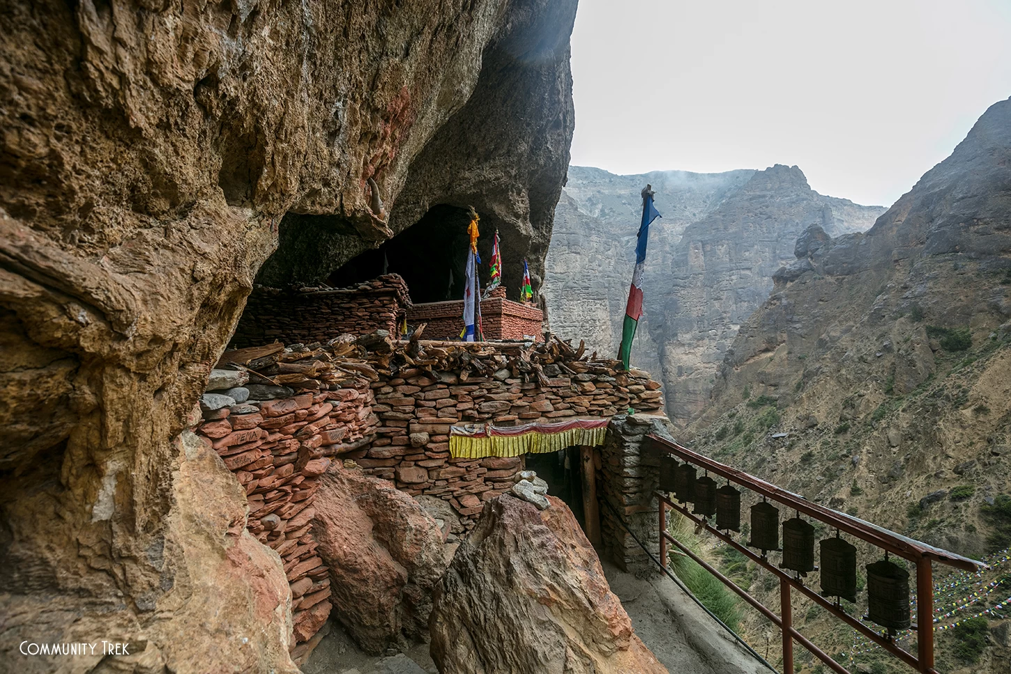 Chungsi Cave in Upper Mustang, Nepal