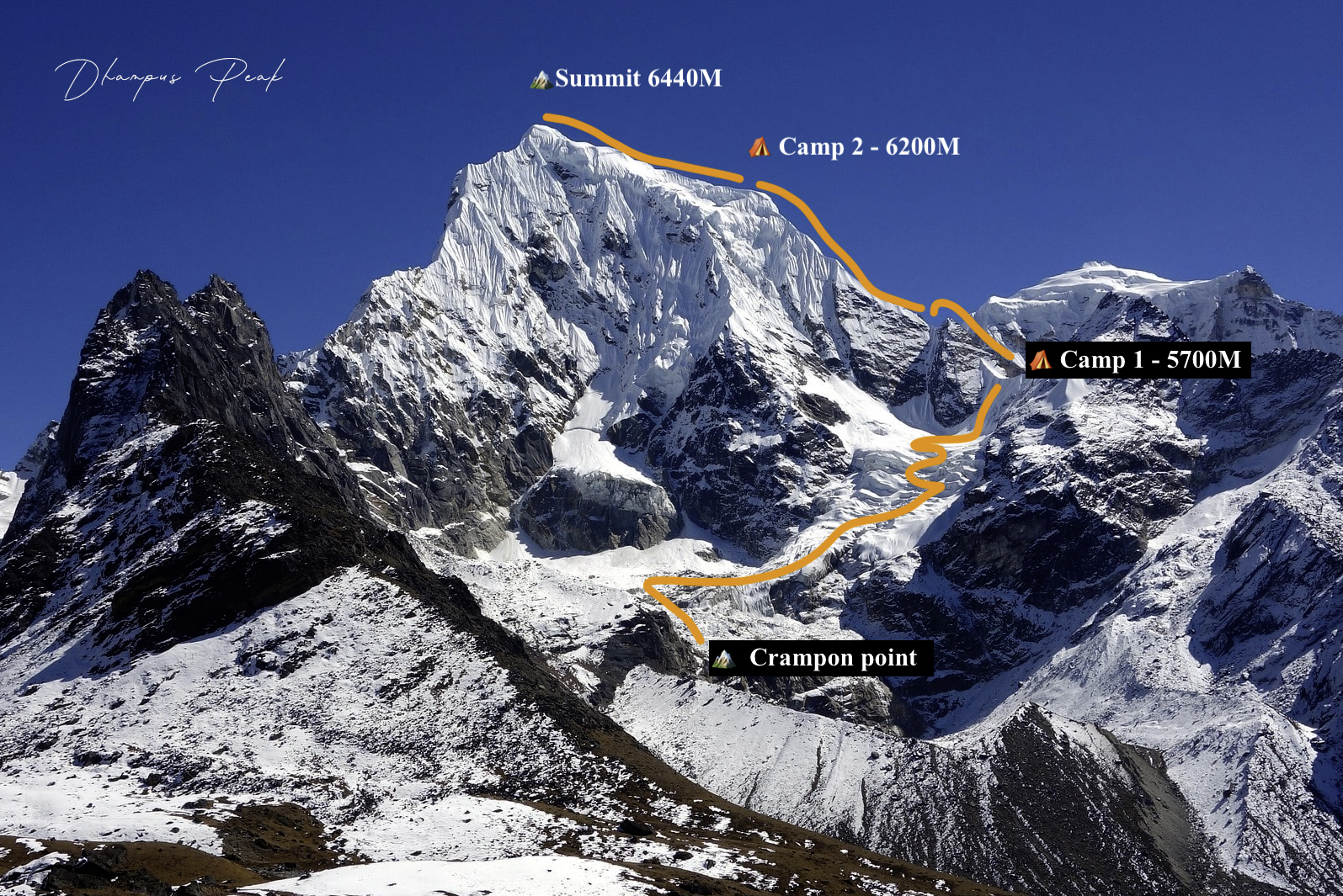 Dhampush Peak Climning