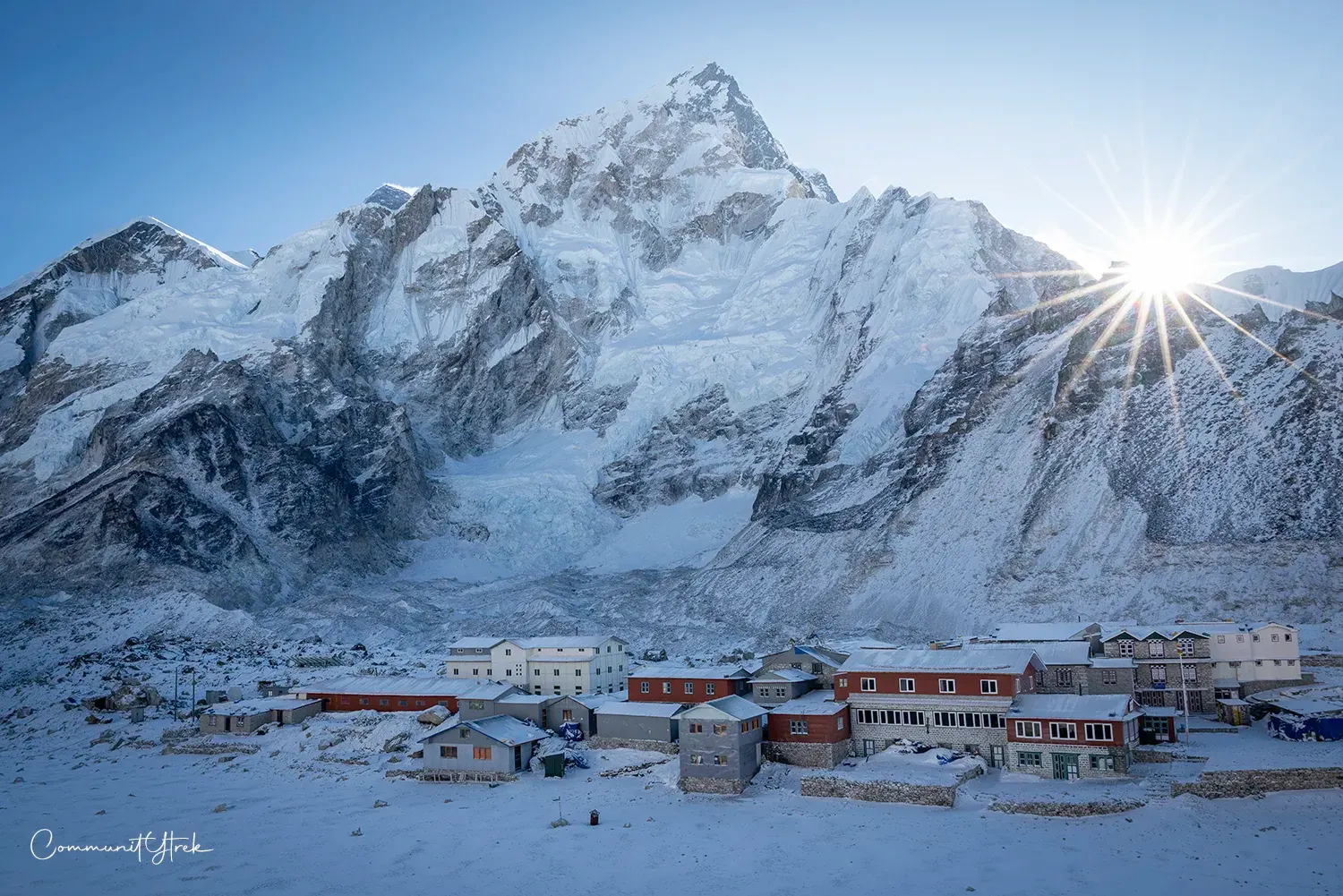 Gorak Shep village, the last settlement before Everest Base Camp and Kala Patthar.